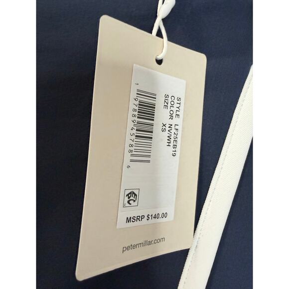 Peter Millar Charlotte Slit Skort Navy White Performance Golf Tennis Sz XS New - Picture 11 of 14